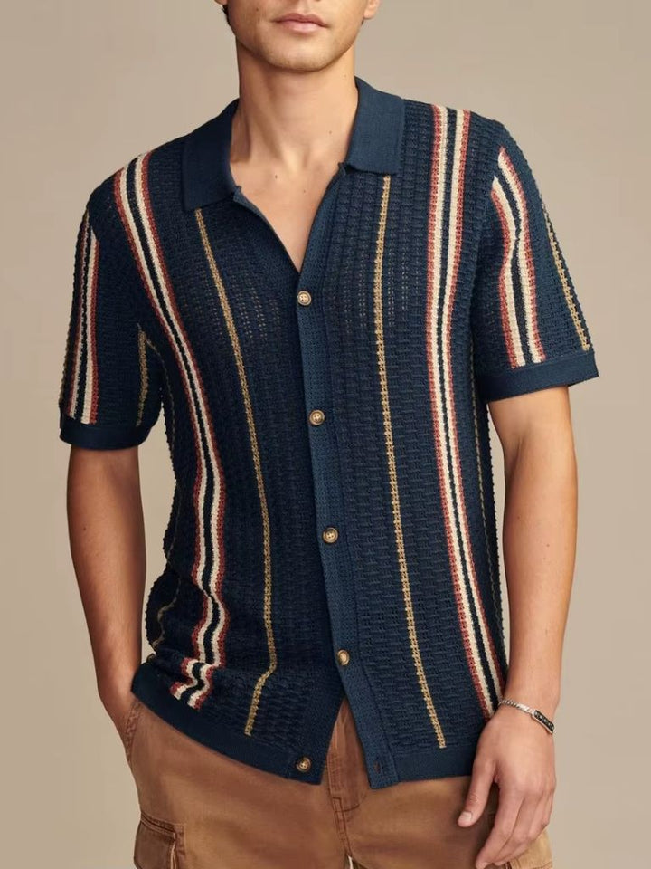 Polo Uomo Sunset Groove Vestibilità Sartoriale Premium