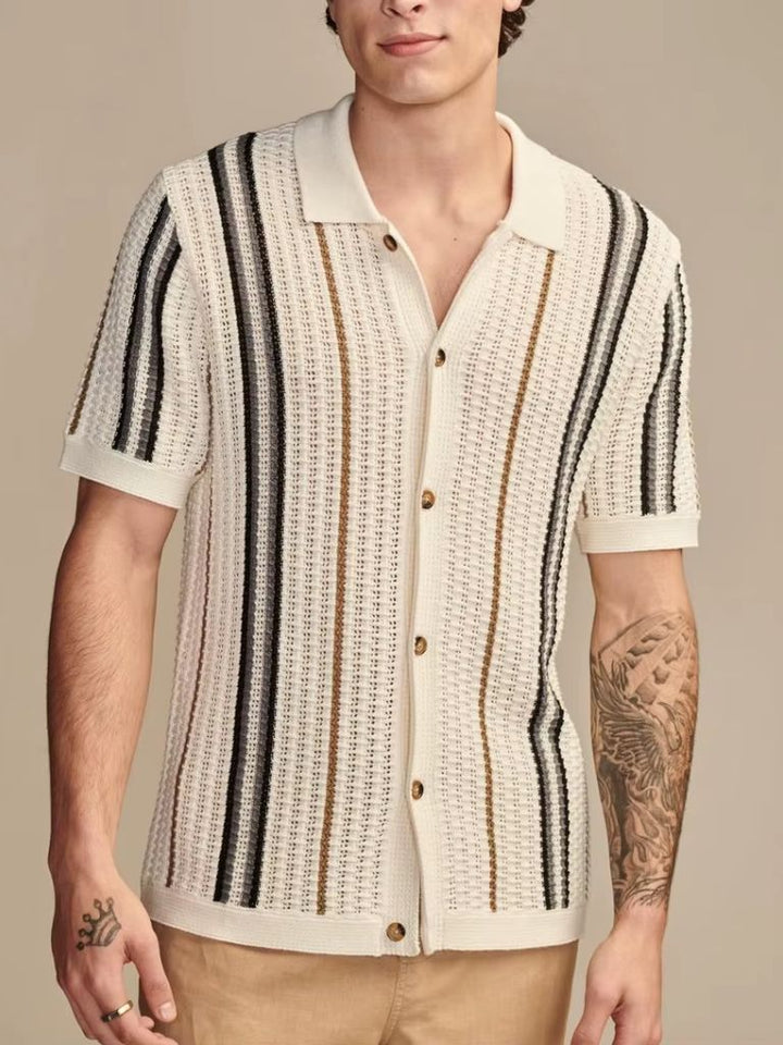 Polo Uomo Sunset Groove Vestibilità Sartoriale Premium