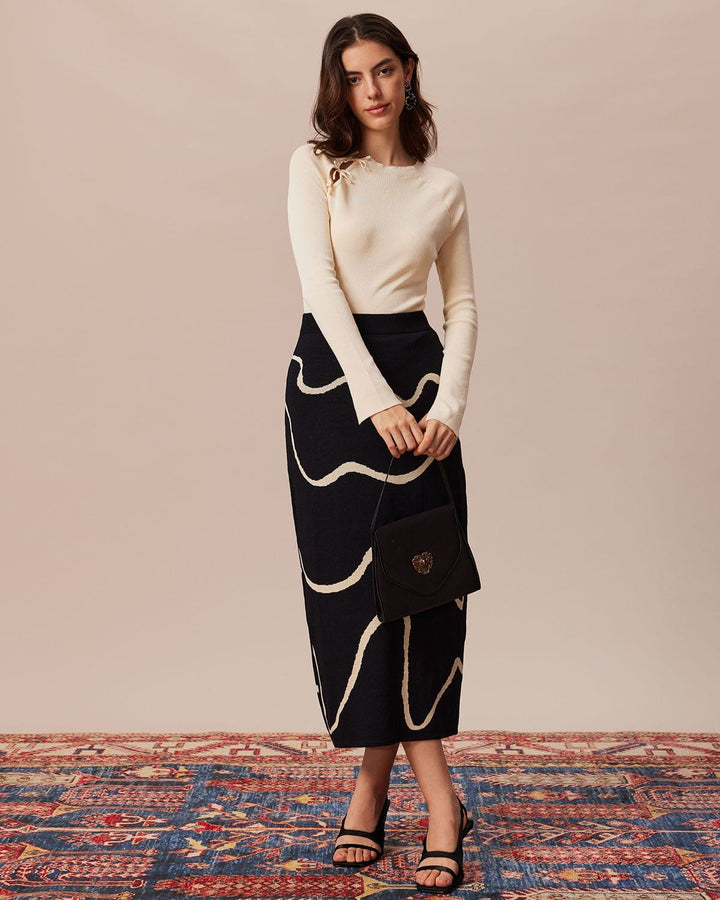 T shirt elegante donna maglia costine