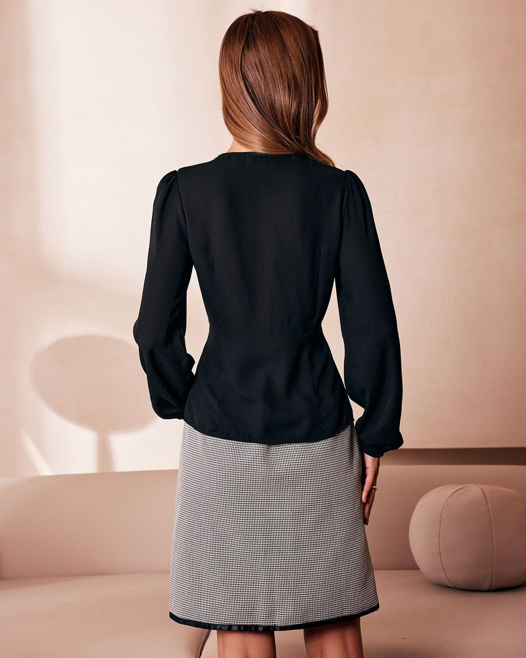 T shirt lussuosa donna maniche lanterna
