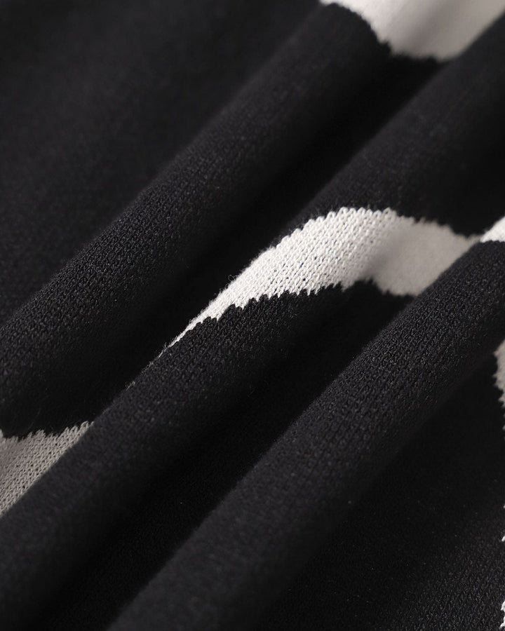 Abito estivo midi in maglia con orlo a sirena The Black Wave