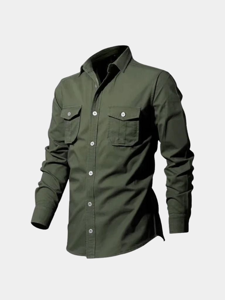 Classica Camicia Vintage Manica Lunga Uomo