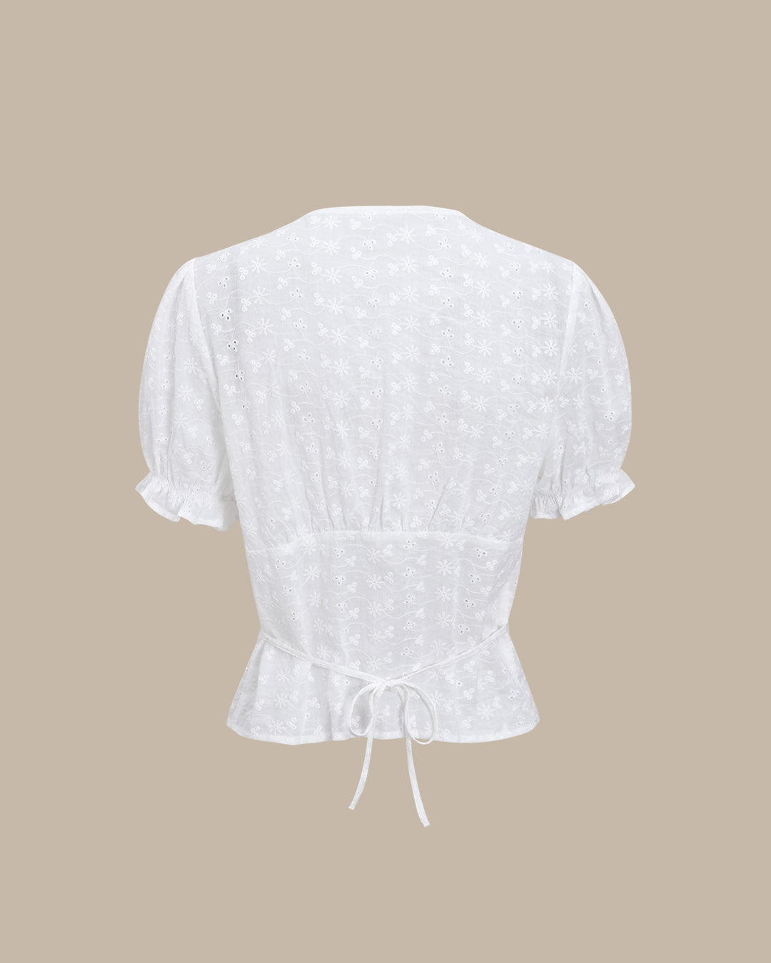 T shirt florale donna cotone bianco