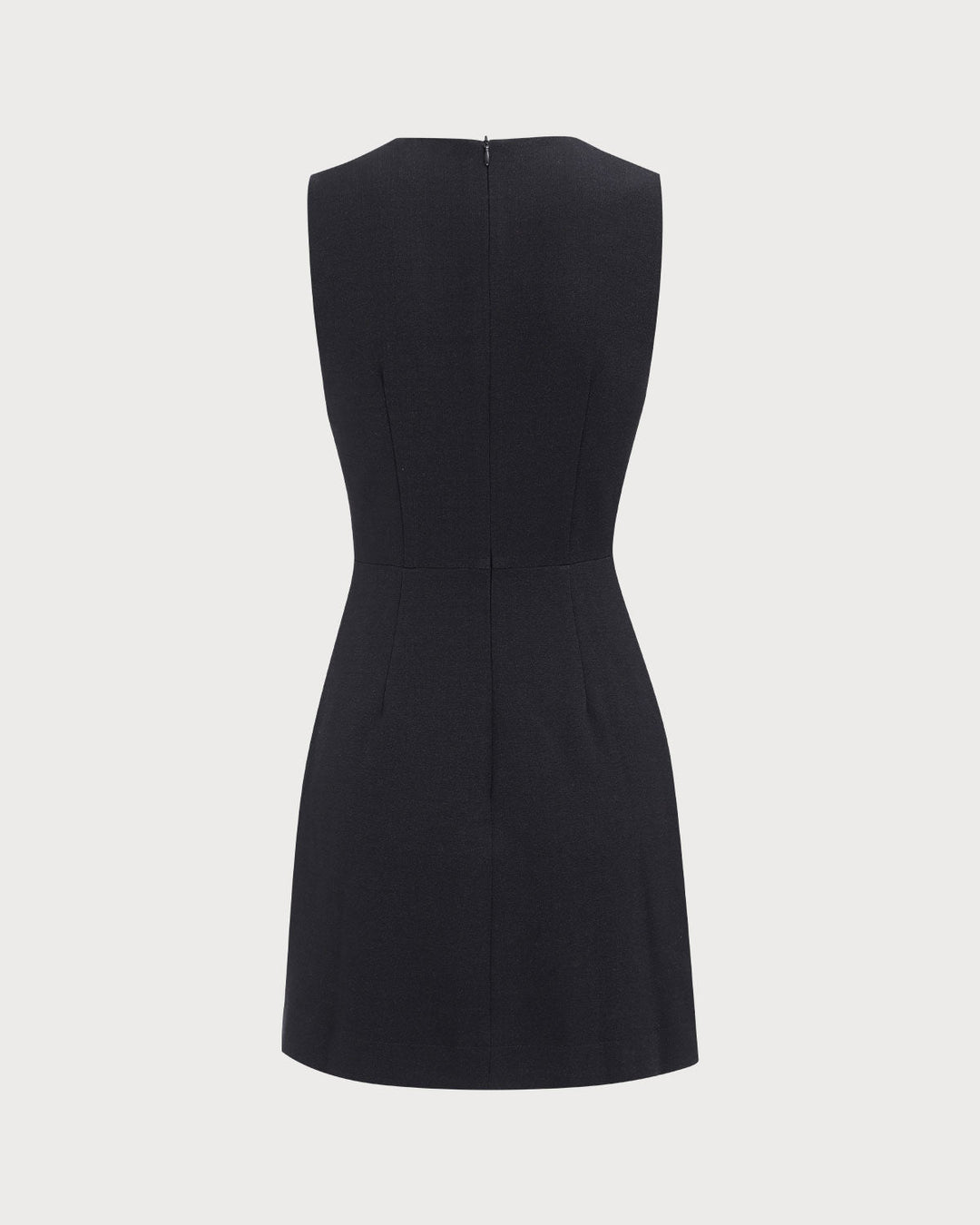 Vestito cerimonia raffinato nero scollo v