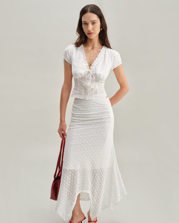 T shirt raffinata donna maniche corte