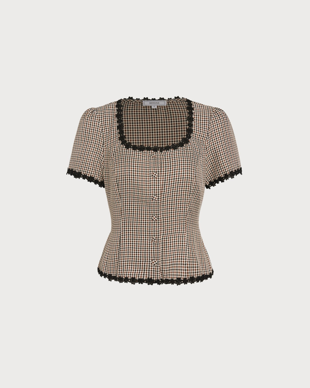 T shirt raffinata donna scollo quadrato