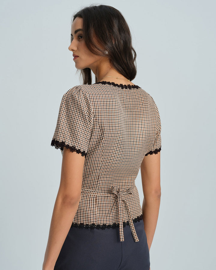 T shirt raffinata donna scollo quadrato