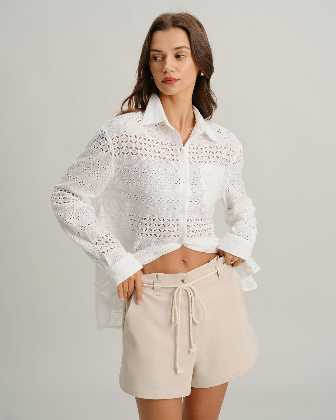 Short Donna Cintura Raffinato