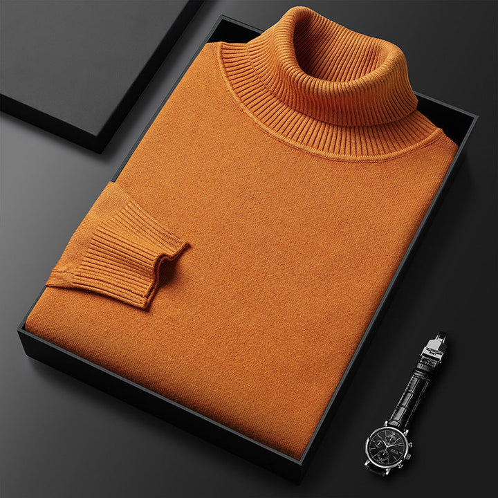 Maglione Dolcevita Invernale Morbido con Dettagli Sartoriali