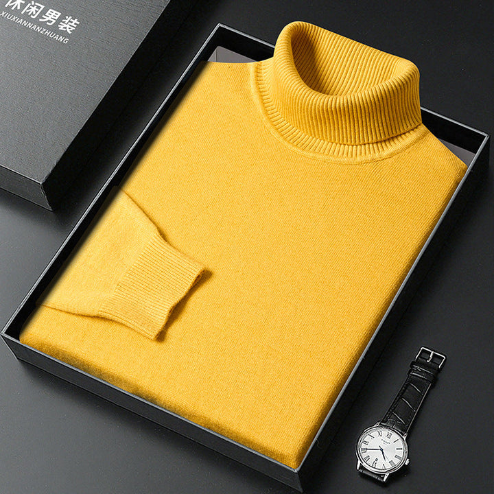 Maglione Dolcevita Invernale Morbido con Dettagli Sartoriali