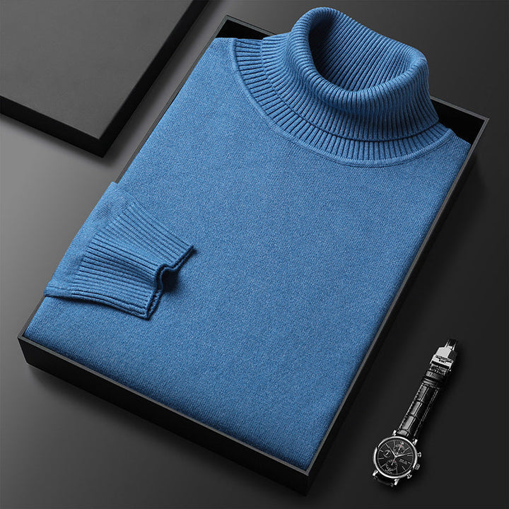 Maglione Dolcevita Invernale Morbido con Dettagli Sartoriali
