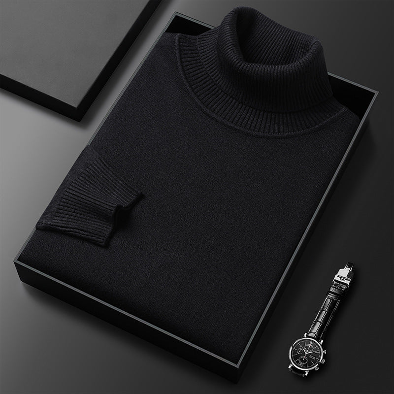 Maglione Dolcevita Invernale Morbido con Dettagli Sartoriali