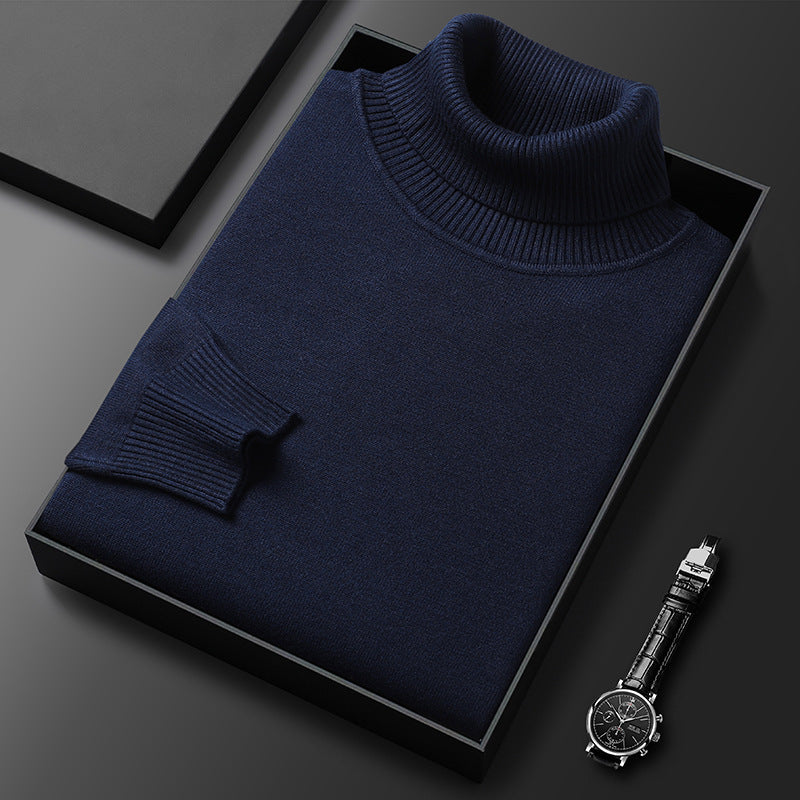 Maglione Dolcevita Invernale Morbido con Dettagli Sartoriali