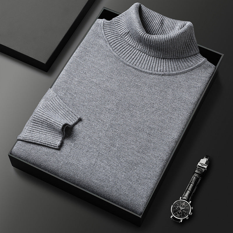 Maglione Dolcevita Invernale Morbido con Dettagli Sartoriali