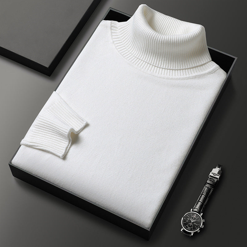 Maglione Dolcevita Invernale Morbido con Dettagli Sartoriali