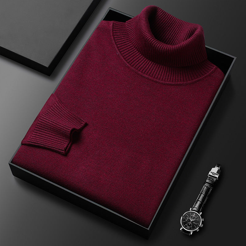 Maglione Dolcevita Invernale Morbido con Dettagli Sartoriali