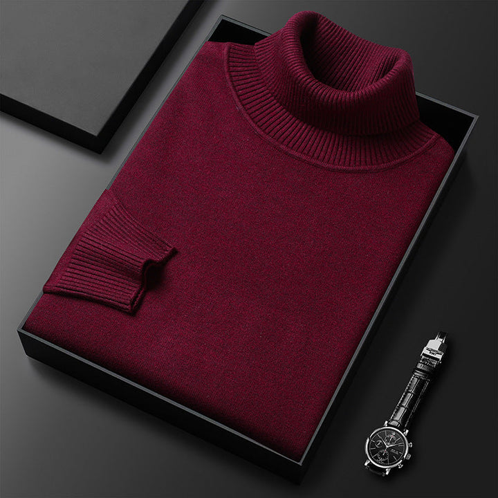 Maglione Dolcevita Invernale Morbido con Dettagli Sartoriali